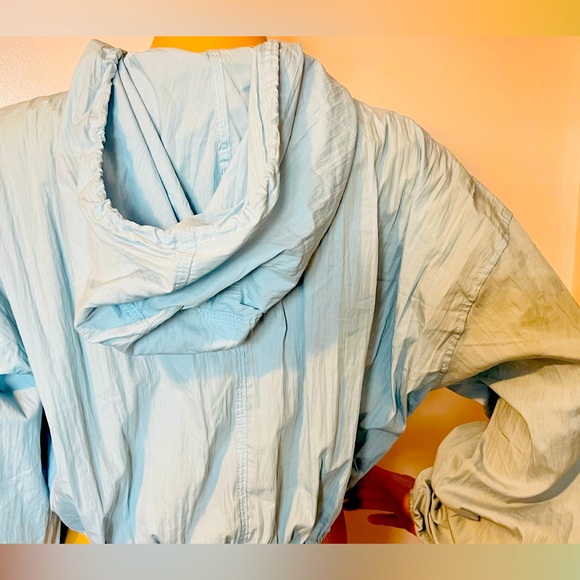 NewZara Pockets Buttons  Light Blue Hoodie jacket - Picture 14 of 16